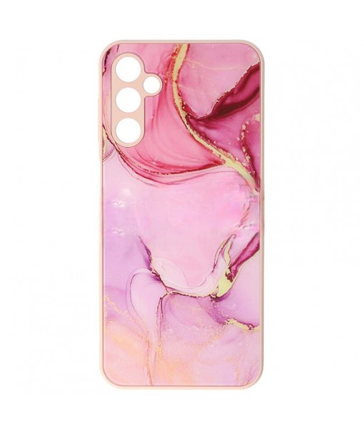 Husa Samsung Galaxy A14 / A14 5G, Watercolor Glass, Marble Pink
