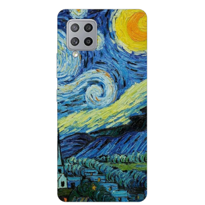 Husa Samsung Galaxy A22 / A22 5G, Silicon Premium, Van Gogh - Starry Night