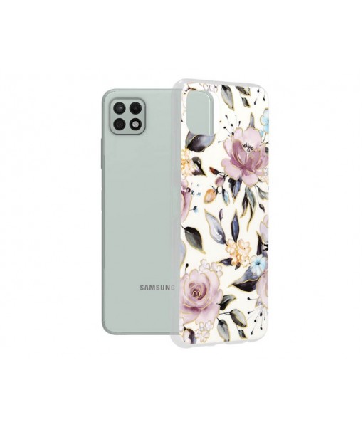 Husa Samsung Galaxy A22 5G, Marble Series, Chloe White