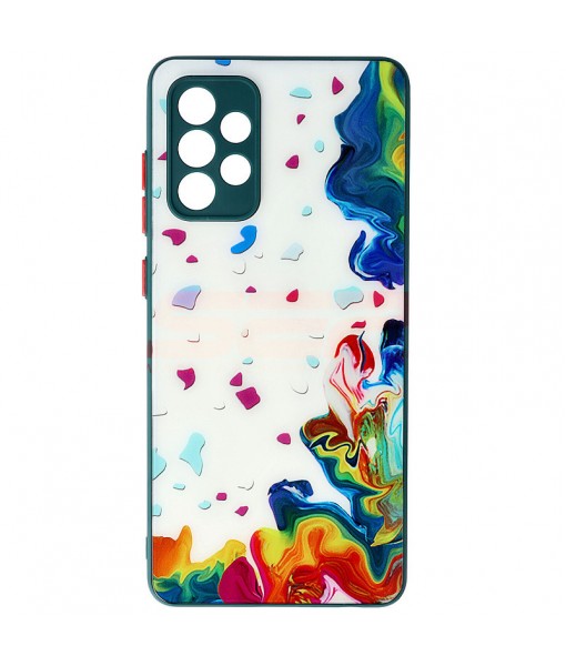 Husa Samsung Galaxy A72 / A72 5G , Watercolor Glass, White Colors