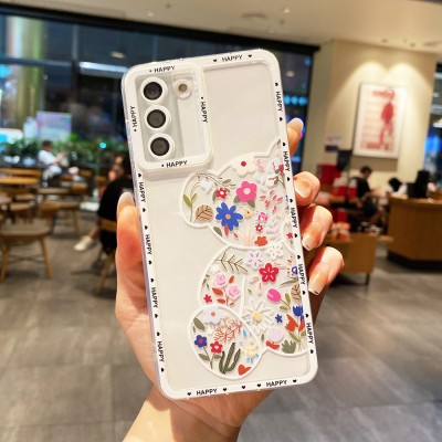 Husa Samsung Galaxy A33 5G, Silicon cu Protectie Camera, Flower Bear