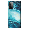 Husa Protectie AntiShock Premium, Samsung Galaxy A52 / A52 5G, Marble, Turquoise