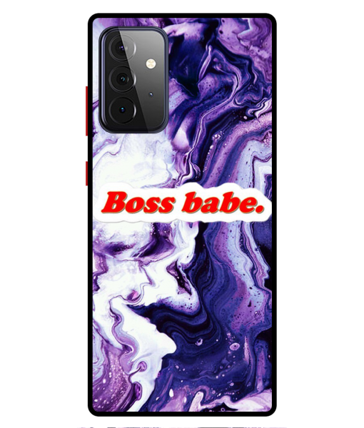 Husa Protectie AntiShock Premium, Samsung Galaxy A52 / A52 5G, Marble, Boss Babe