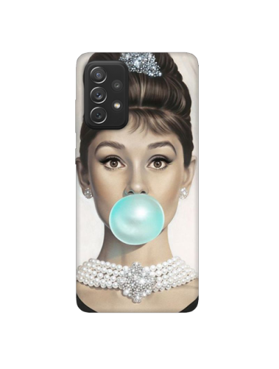 Husa Samsung Galaxy A53 5G, Silicon Premium, Audrey Hepburn Balloon