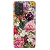 Husa Samsung Galaxy A72 / A72 5G, Silicon Premium, Flowers - Pink