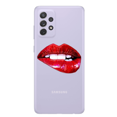 Husa Samsung Galaxy A72 / A72 5G, Silicon Premium, Bite my lips