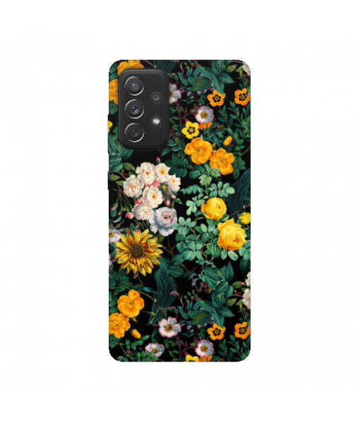 Husa Samsung Galaxy A53 5G, Silicon Premium, Flowers - Yellow