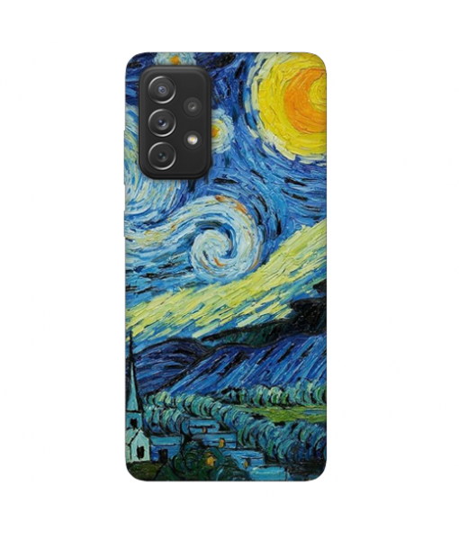 Husa Samsung Galaxy A72 / A72 5G, Silicon Premium, Van Gogh - Starry Night