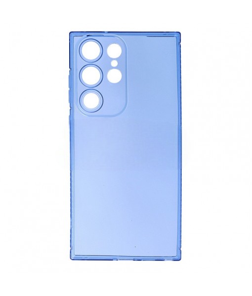 Husa Samsung Galaxy S23 Ultra, Silicon Cu Protectie Camera, Albastru