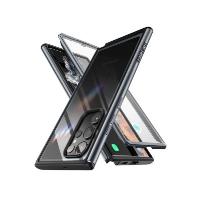 Husa Samsung Galaxy S22 Ultra, Supcase Edge Pro, Protectie 360, Negru