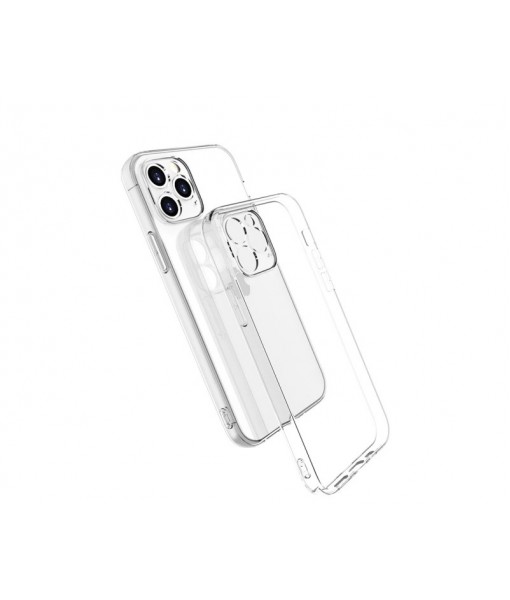 Husa iPhone 15, Silicon Premium Transparent, Grosime 2mm, Protectie La Camera