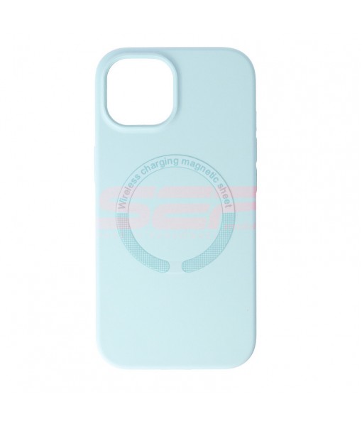 Husa iPhone 15 Plus, Silicon MagCover, Mint