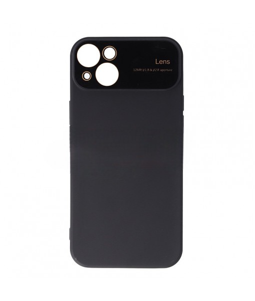 Husa iPhone 15, Cu Interior Micofibra si Protectie Camera, Negru