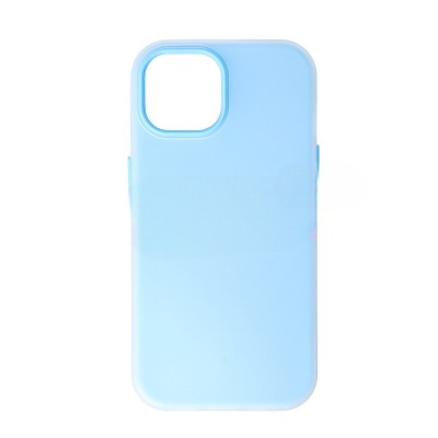 Husa iPhone 15, Candy Silicone, Baby Blue
