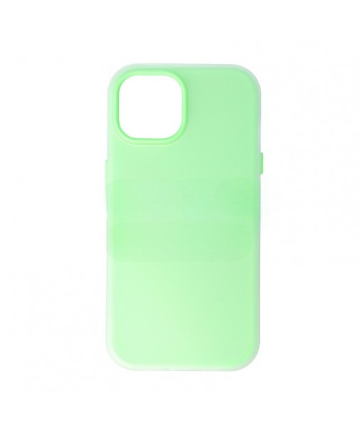 Husa iPhone 15 Plus, Candy Silicone, Light Green