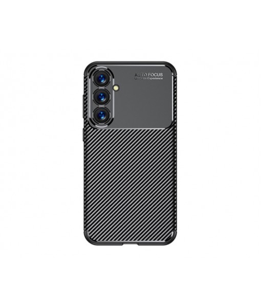 Husa Samsung Galaxy S24 Plus, Carbon Rugged, Silicon, Negru