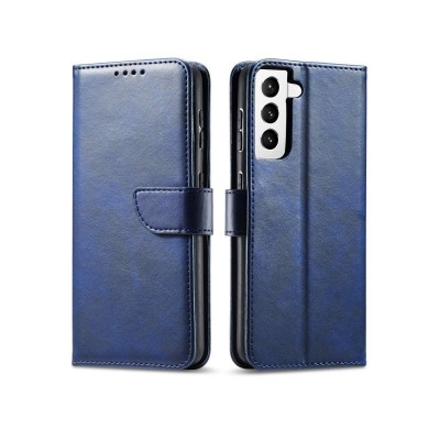 Husa Samsung Galaxy S22 Plus, Magnetic Book, Piele Ecologica, Albastru