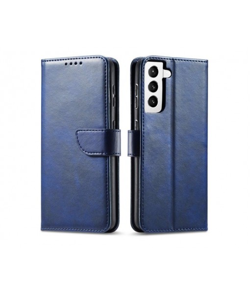 Husa Samsung Galaxy S22 Plus, Magnetic Book, Piele Ecologica, Albastru