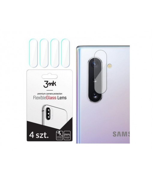 Set 4 Buc Folie Sticla Nano Glass Pentru Camera 3mk Samsung Galaxy Note 10 / Note 10 Plus , Transparenta