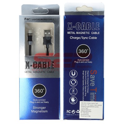 Cablu date si incarcare USB Magnetic X-Cable Micro-USB
