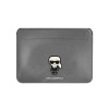Husa Premium Karl Lagerfeld Sleeve Saffiano Ikonik Karl, Compatibila Cu Laptop / Macbook 16 inch, Silver