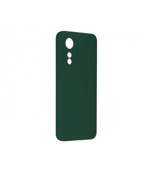 Husa Oppo A78, Silicon Catifelat cu Interior Microfibra, Verde