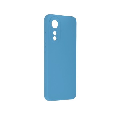 Husa Oppo A78, Silicon Catifelat cu Interior Microfibra, Albastru