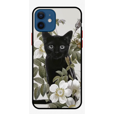 Husa Protectie AntiShock Premium, iPhone 12 mini, BLACK KITTY