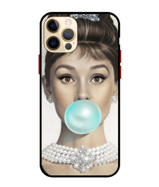 Husa Protectie AntiShock Premium, iPhone 12 / iPhone 12 Pro, Audrey Hepburn