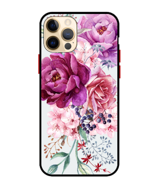 Husa Protectie AntiShock Premium, iPhone 12 / iPhone 12 Pro, Beautiful Flowers