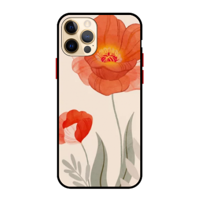Husa Protectie AntiShock Premium, iPhone 12 / iPhone 12 Pro, Flower