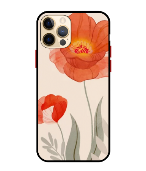 Husa Protectie AntiShock Premium, iPhone 12 mini, Flower