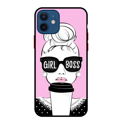 Husa Protectie AntiShock Premium, iPhone 12 mini, GIRL BOSS