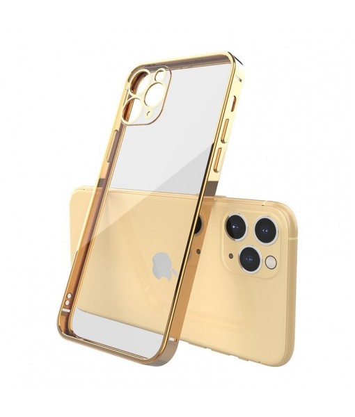 Husa iPhone 12 Pro Max Premium Cu Protectie Camera Gold