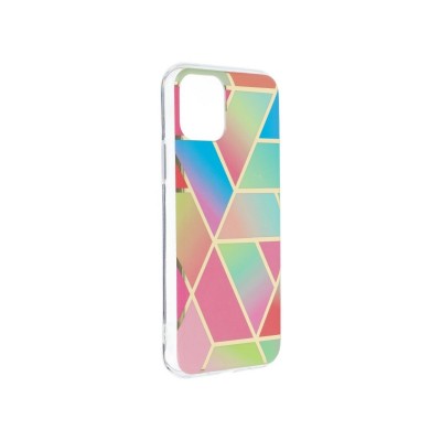 Husa Silicone Cosmo Marble Silicone iPhone 12 mini, Rainbow