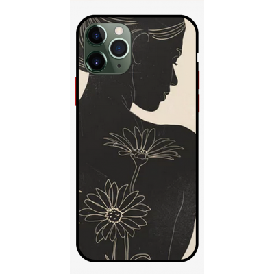 Husa IPhone 14 Pro, Protectie AntiShock, Flowers On My Back