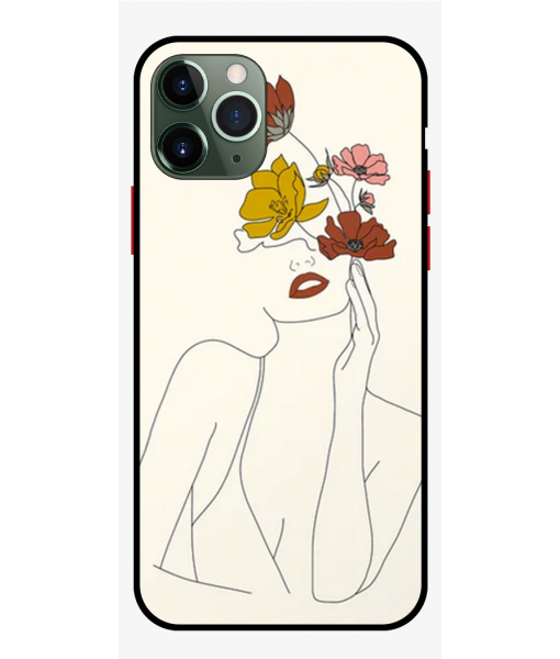 Husa IPhone 14 Pro, Protectie AntiShock, Flower Girl