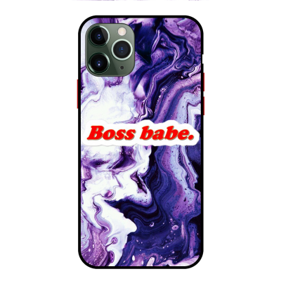 Husa Protectie AntiShock Premium, iPhone 12 Pro, Marble, Boss Babe