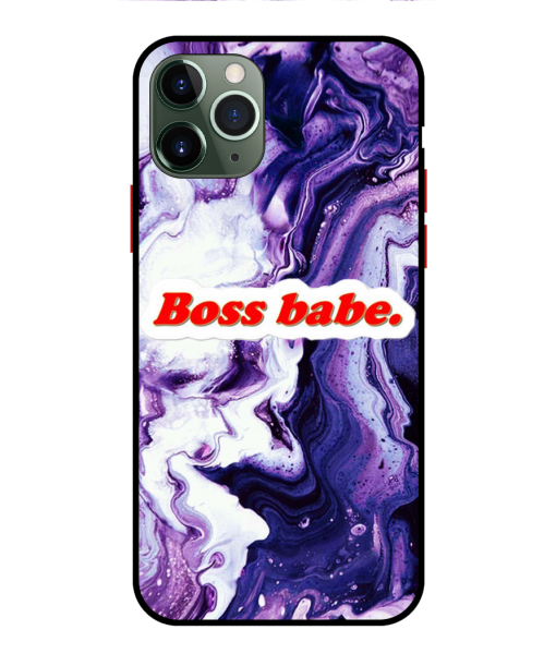 Husa Protectie AntiShock Premium, iPhone 12 Pro, Marble, Boss Babe
