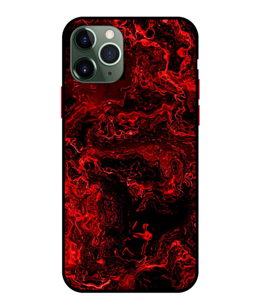 Husa Protectie AntiShock Premium, iPhone 12 Pro, Marble, Red