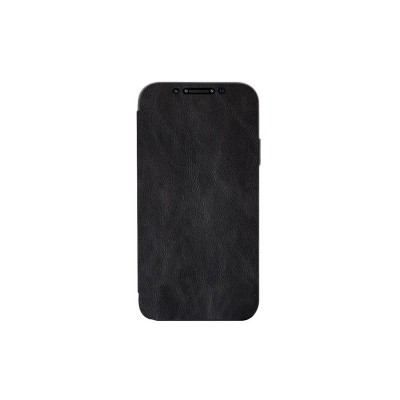 Husa Premium Flip Book Leather iPhone 12 Pro Max , Piele Ecologica, Negru