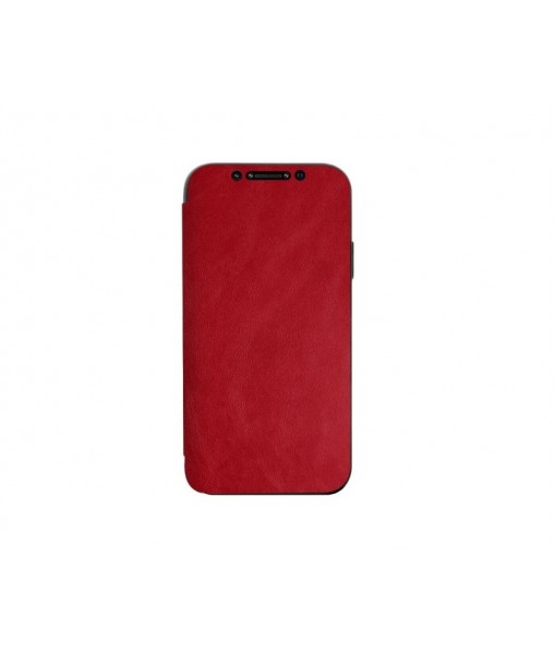 Husa Tip Premium Flip Book Leather iPhone 11 Pro Max, Piele Ecologica, Rosu