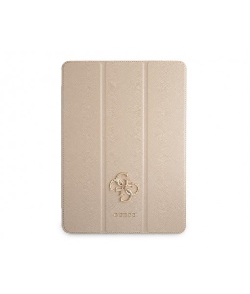 Husa Originala Guess Compatibila Cu iPad Pro 12.9" 2021, Colectia Big Logo Metal Saffiano, Gold