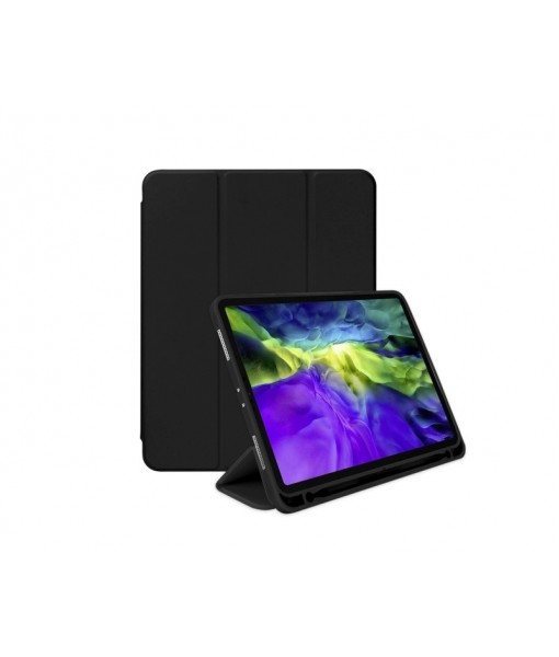 Husa Mercury Flip Case Pentru Apple Ipad Pro 12.9 Inch Model 2020 Negru Cu Suport De Pen
