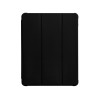 Husa Tableta Stand Case Smart Cover Pentru iPad Mini 6 2021, Spate Transparent, Functie Stand, Negru
