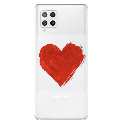 Husa Samsung Galaxy A22 / A22 5G, Silicon Premium, Big Heart