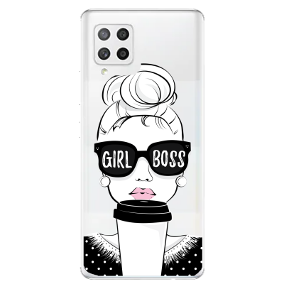 Husa Samsung Galaxy A42 5G, Silicon Premium, Girl Boss