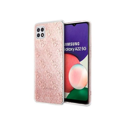 Husa Premium Samsung Galaxy A22 5G, Guess Glitter, Roz