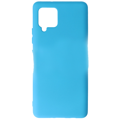 Husa Samsung Galaxy A42 5G, Silicon Catifelat, Albastru