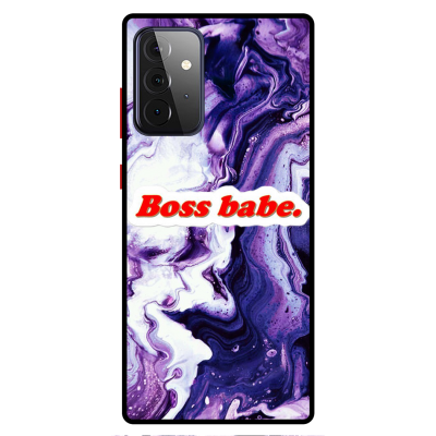 Husa Protectie AntiShock Premium, Samsung Galaxy A32 / A32 5G, Marble, Boss Babe